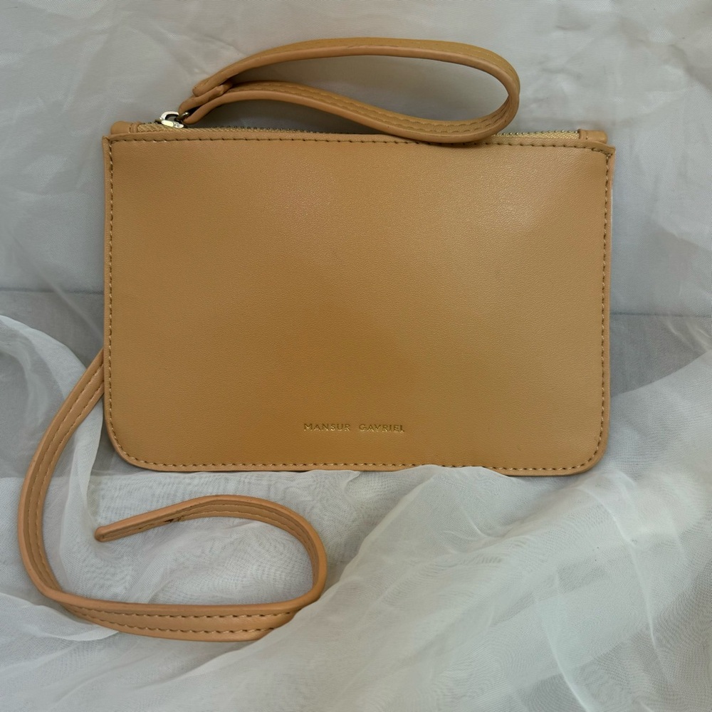 Mansur Gavriel Leather Clutch Pouch Wallet Wristlet